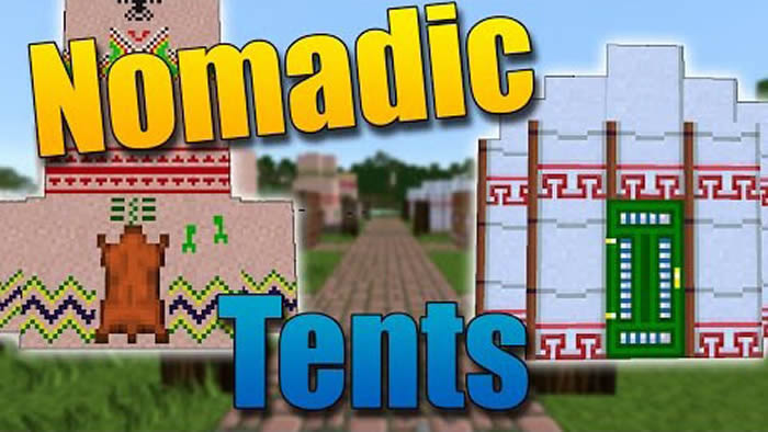 Nomadic Tents Mod For Minecraft 1 14 4 1 12 2 1 10 2 1 9 4 1 7 10 Minecraftgames Co Uk