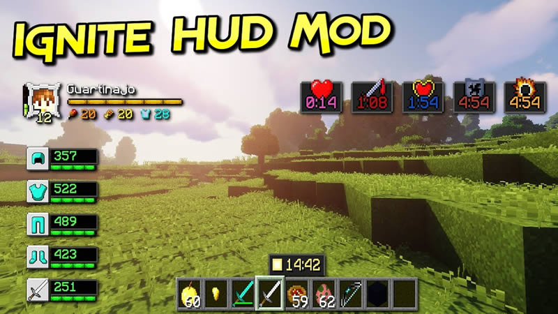 Ignite Hud Mod For Minecraft 1 12 2 1 10 2 Rpg Style Hud Minecraftgames Co Uk