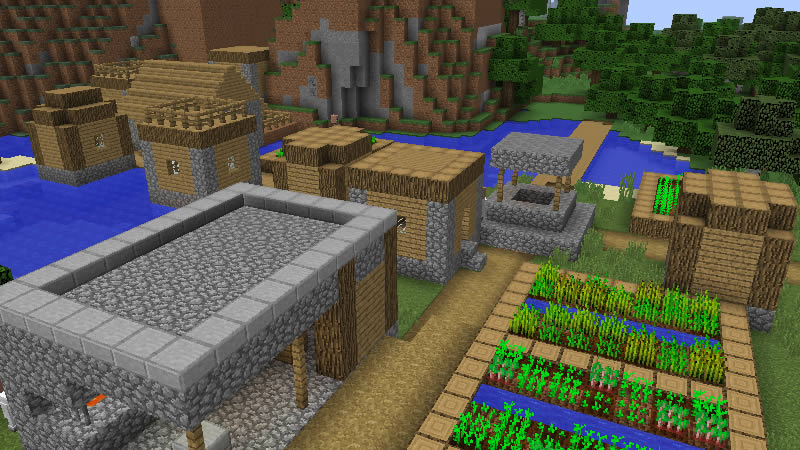 Village With A Great Loot Seed For Minecraft 1 12 2 1 15 2 Minecraftgames Co Uk