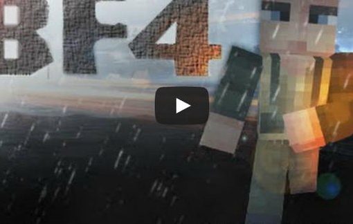 Battlefield 4 Video in Minecraft Style