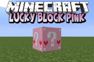 Lucky Block Pink Mod for Minecraft