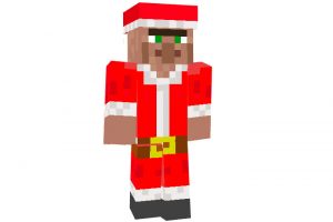 Santa Villager Christmas Mob Skin for Minecraft