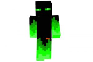 Green Fire Endy Minecraft Skin