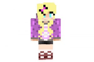 My Skin on Purple and Blonde Hair - Minecraft Skins [64x32]