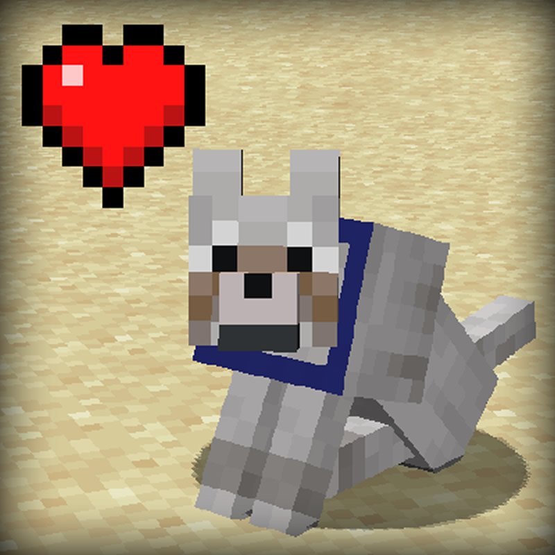 Pet Your Wolf Mod for Minecraft 1.16.4/1.14.4 | MinecraftGames.co.uk