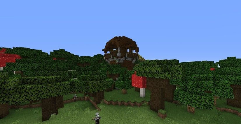 Pillager Outpost and 4 Villages Seed for Minecraft 1.14.4
