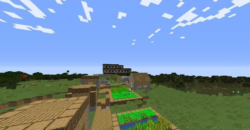 Beautiful Village and Mansion Seed Screenshot 2