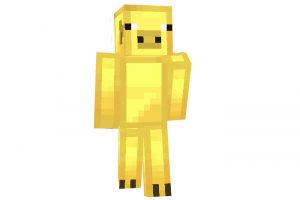 Gold Pig Skin | Minecraft Animal Skins Download