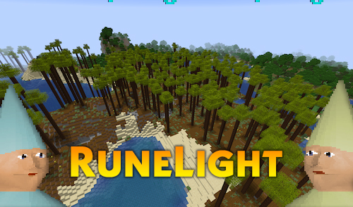 RuneLight Mod (New Dimension With Unique Biomes)