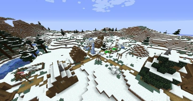 Two Winter Villages Seed Screenshot