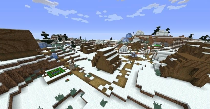 Two Winter Villages Seed for Minecraft 1.15.1/1.14.4