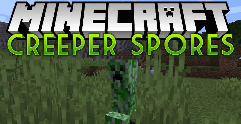 Creeper Spores Mod for Minecraft