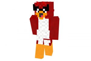 Red Angry Bird Skin for Minecraft