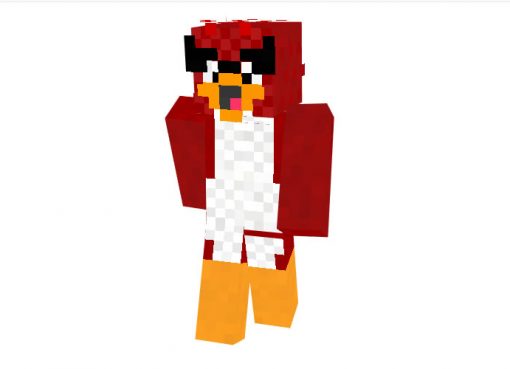 Red Angry Bird Skin for Minecraft