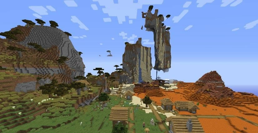 Village At The Exposed Mineshaft Seed Screenshot 2