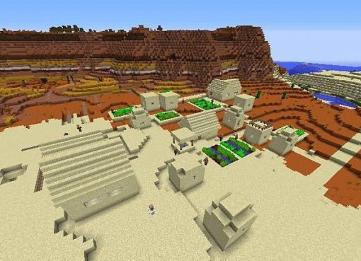 Village on the Border of Biomes Seed for Minecraft 1.12.2