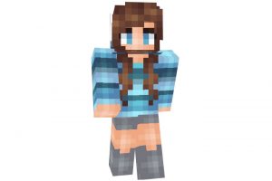 Blue Girl Skin for Minecraft