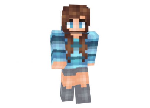 Blue Girl Skin for Minecraft