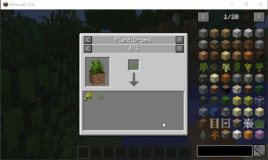 Just Enough Resources Mod Plant Drops