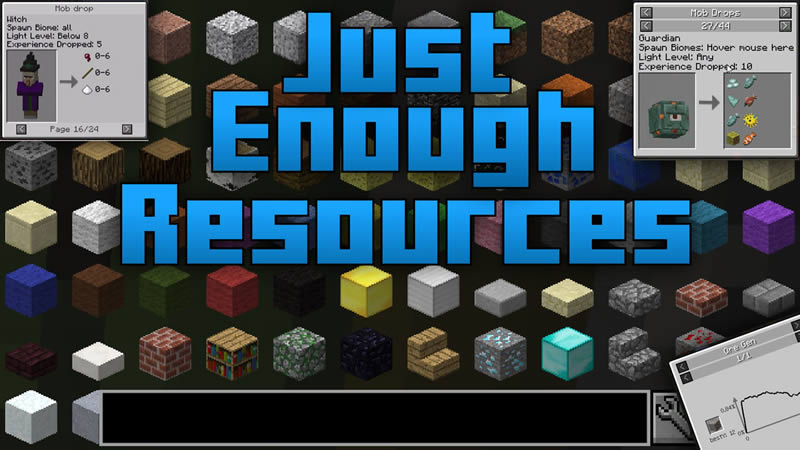 Just Enough Resources Mod for Minecraft