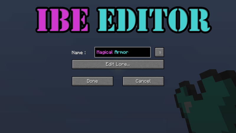 IBE Editor Mod