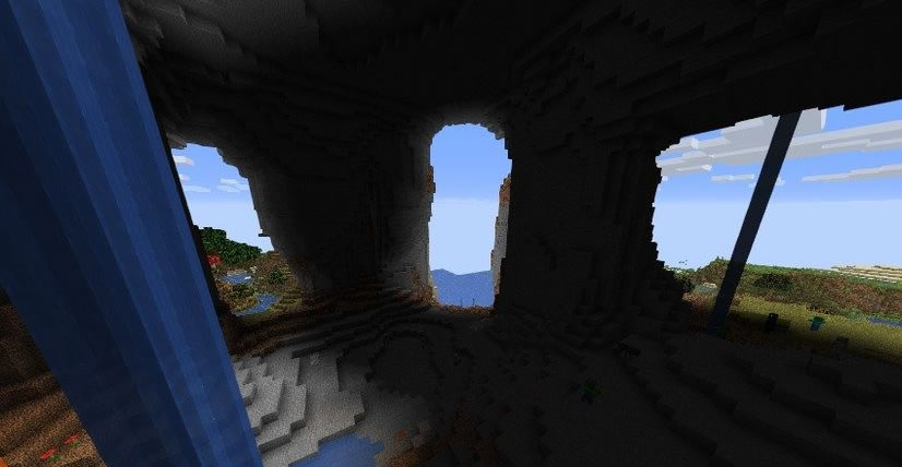 Nice Cave With Waterfalls Seed Screenshot 2