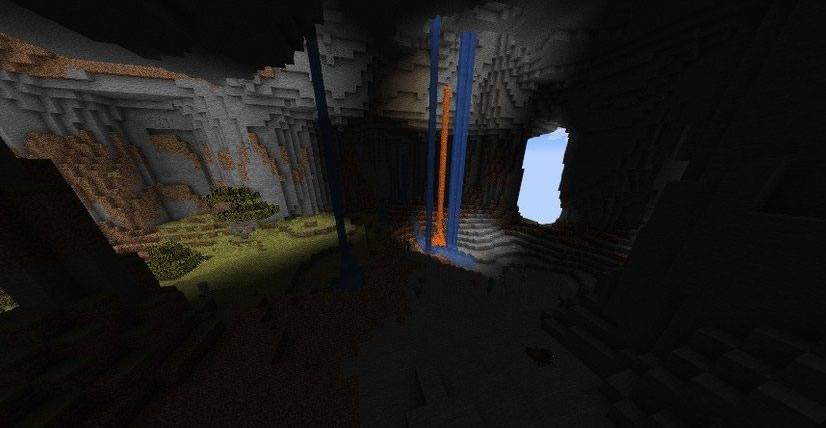 Nice Cave With Waterfalls Seed for Minecraft 1.15.2/1.14.4