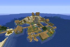 Island Village With Spawner Seed for Minecraft 1.15.2