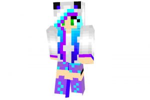Turquoise Panda Girl 2 | Minecraft Skins