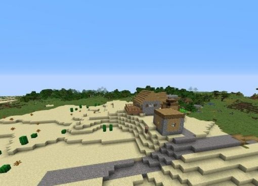 Village With Toolsmith House Near Mushroom Forest Seed