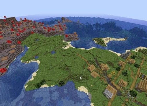 Mushroom Island and Village Seed for Minecraft 1.15.2/1.14.4