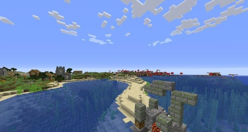 Mushroom Island and Village Seed Screenshot