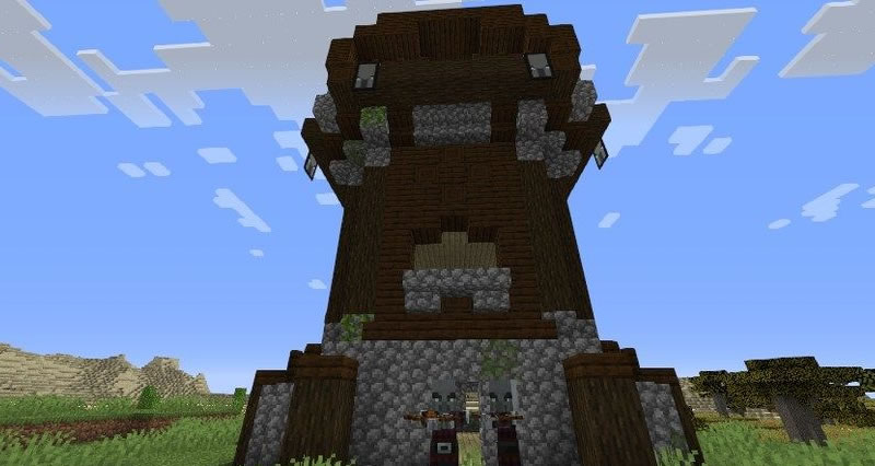 Pillager Outpost at Spawn Seed Screenshot