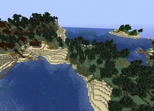 Small Island With Two Villages Seed for Minecraft 1.15.2/1.14.4