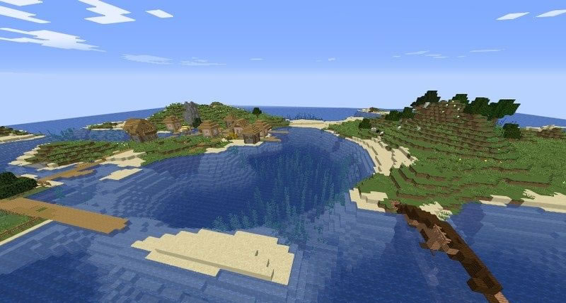 Village and Shipwreck on the Island Seed