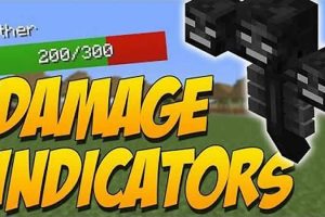 Damage Indicators Mod for Minecraft