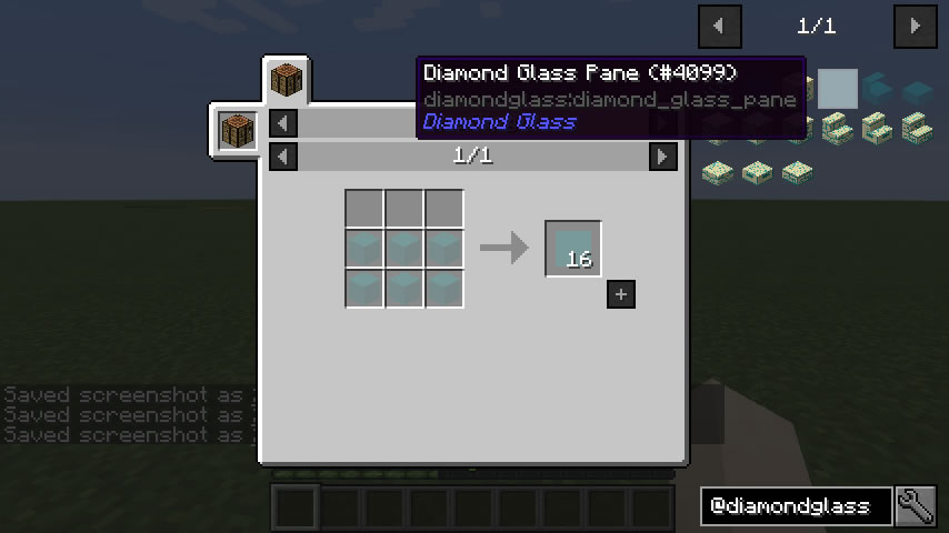 Diamond Glass Mod Crafting Recipe 12