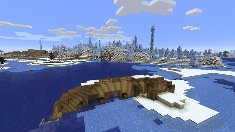 Shipwreck on the Iceberg Seed for Minecraft