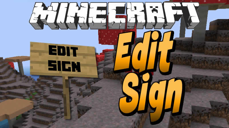 Edit Sign Mod for Minecraft