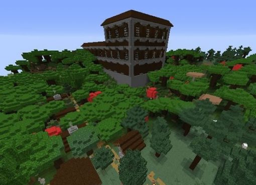Four Villages and Mansion Seed for Minecraft