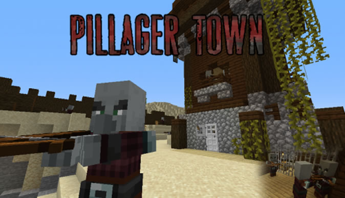 Pillager Town Map for Minecraft