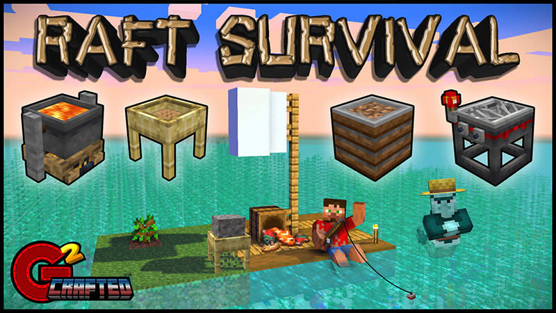 Raft Survival Map for Minecraft