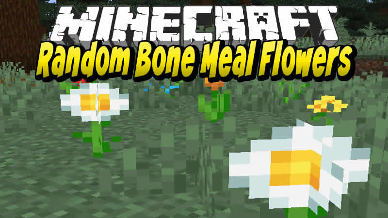 Random Bone Meal Flowers Mod for Minecraft