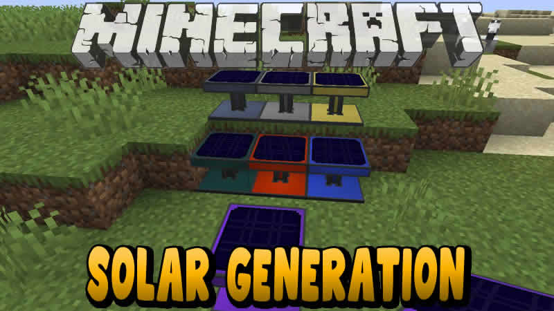 Solar Generation Mod for Minecraft