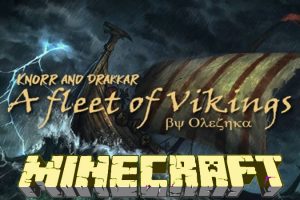 A fleet of Vikings Map for Minecraft