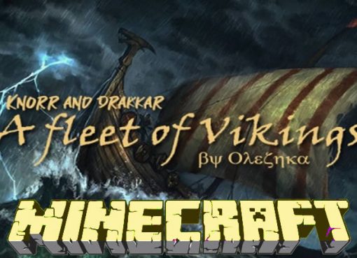 A fleet of Vikings Map for Minecraft