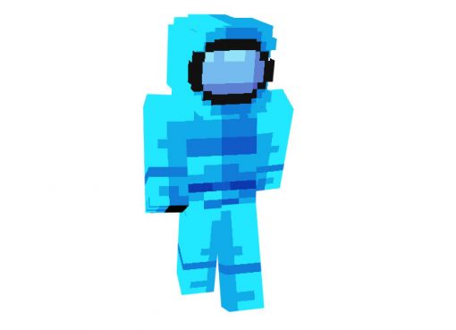 Among Us Blue Crewmate Skin for Minecraft