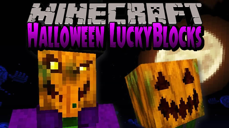 Halloween LuckyBlocks Mod for Minecraft