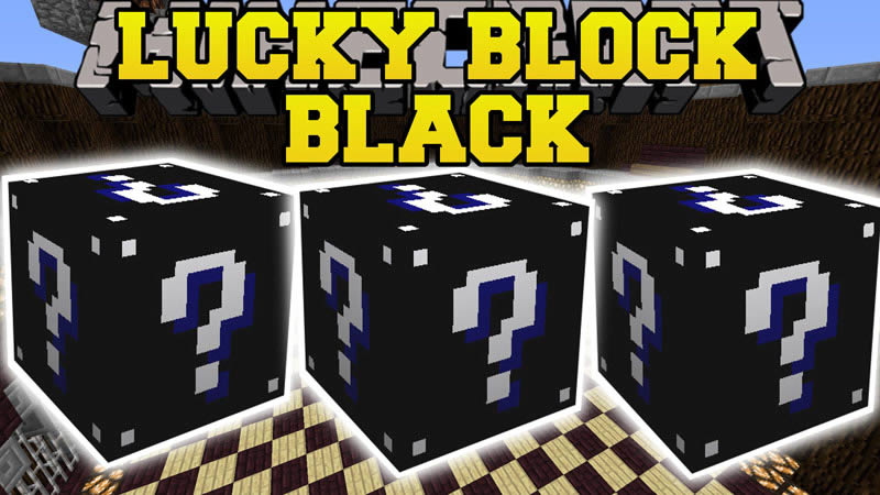 Lucky Block Black Mod for Minecraft