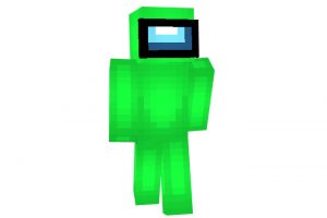 Among Us Green Crewmate Skin for Minecraft